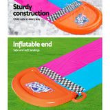 Slide with Water and Slip Kids Splash water fun Outdoor joy