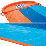 Slide with Water and Slip Kids Splash water fun Outdoor Triple 4.88M