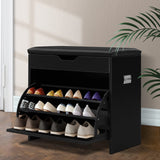 Storage Shoe Rack Shoes Cabinet Shoes Organiser 3 level Shoe Storage in Black