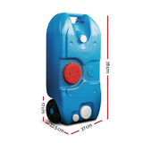 Water Tank 40L Water Tank Portable Wheel Water Tank - Blue