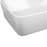 Sink 48 x 37 x 14cm Rectangle Ceramic Sink Bowl - Basin -White