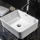 Sink 48 x 37 x 14cm Rectangle Ceramic Sink Bowl - Basin -White