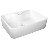 Sink 48 x 38 cm  Ceramic Shape Rectangle Sink Bowl - White Sink