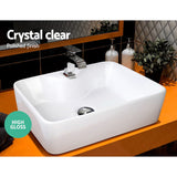 Sink 48 x 38 cm  Ceramic Shape Rectangle Sink Bowl - White Sink