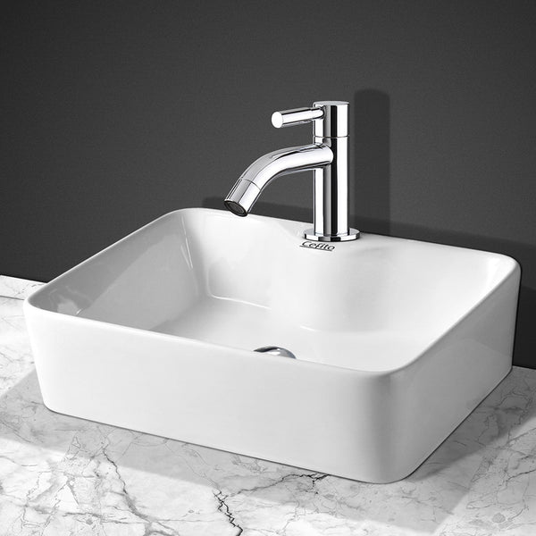 Sink 48 x 38 cm  Ceramic Shape Rectangle Sink Bowl - White Sink
