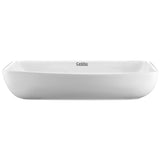 Sink 60 x 38.5 x 13cm Ceramic Rectangle Sink Bowl - White