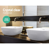 Sink Ceramic 46cm x 33cm Sink White Bathroom Basin Sink Vanity Above Counter Basin White Hand Wash