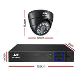 Camera Security System x4 Dome Cameras Kit Camera CCTV  Home security 8 CH DVR 1080P IP Day Night