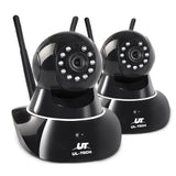 Camera Wireless Set of 2 1080P Wireless IP Cameras - Black
