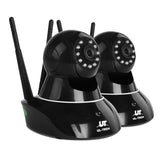 Camera Wireless Set of 2 1080P Wireless IP Cameras - Black