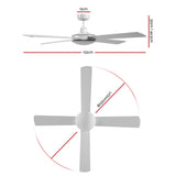 Ceiling Fan with Remote - White 52'' X3 Speeds
