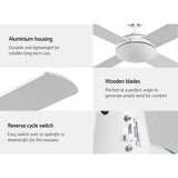 Ceiling Fan with Remote - White 52'' X3 Speeds