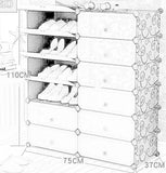 Storage Rack DIY Shoe Storage Shoe Rack Adjustable Many Sizes Shoe Rack cappa