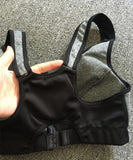 Sports Bra Women With  Front Zipper Fitness Shirt Push Up Plus Size S-XXXXXL