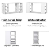 Desk Office desk student desk Craft Desk Sewing Desk 3 tier Desk Storage & as Bookshelf - White