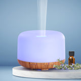 Diffuser with light effects and mist humidifier purifier night light Aroma dispenser Light Wood Grain for 500ml