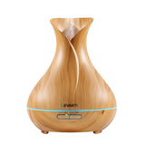 Diffuser with light effects for 400ml with remote control humidifier purifier night light Mist Aroma dispenser- Light Wood