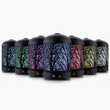 Diffuser Iron with light effects Air Humidifier dark Forrest Pattern
