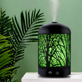 Diffuser Iron with light effects Air Humidifier dark Forrest Pattern