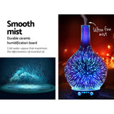 Diffuser with Mist light effects Air humidifier purifier 3D Light LED to use with aroma Oil Light effects 100ml