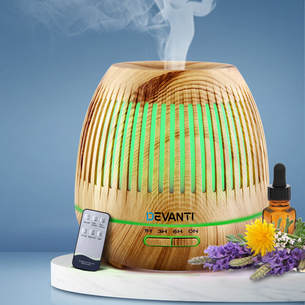 Diffuser with light effects. remote. and mist humidifier purifier night light Aromatherapy LED Light for 400ml