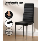 Dining Chairs and Table Black Dining Set 4 Chair Set Of 5 and Black