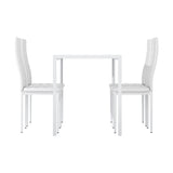 Dining Chairs and Table White Dining Set 4 Chair Set Of 5 Wooden Top