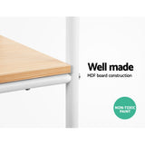 Metal Hanger Garments Storage Rack Clothes Shelf Garment Rail Stand Wardrobe Organiser Hanger White