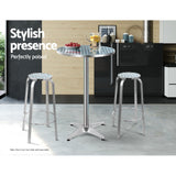 Stools Set of 2 Kitchen Stools Bar Stools in Set of 2 Outdoor Stools Business Stools Home Stools Aluminum