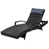 Chairs Outdoors Sun Lounge Pool Lounge Furniture Day Bed Wicker Pillow Sofa Set