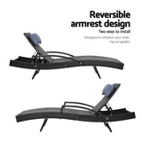Chairs Outdoors Sun Lounge Pool Lounge Furniture Day Bed Wicker Pillow Sofa Set