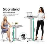 Table metal Table Adjustable Aluminium Round 70/110cm
