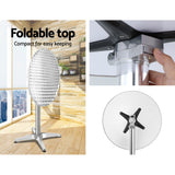 Table metal Table Adjustable Aluminium Round 70/110cm