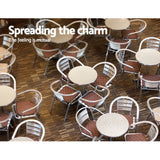 Table metal Table Adjustable Aluminium Round 70/110cm