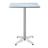 Table Outdoor Furniture Adjustable Aluminium Pub Cafe Indoor Outdoor Bar table