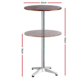 Table Furniture  Cafe Table Aluminium Adjustable Round Indoor Outdoor Bar table