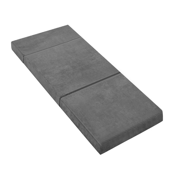 Mattress Folding Mattress Camping Mattress Portable Floor 180cm x 70cm Grey