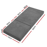 Mattress Folding Mattress Camping Mattress Portable Floor 180cm x 70cm Grey