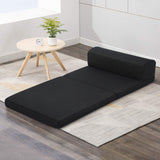 Mattress Folding Mattress Camping Mattress Portable Floor Bed Mat 180cm x 70cm in Black
