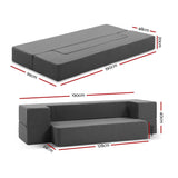 Sofa bed mattress portable style Sofa Bed Folding Mattress Lounger Chair Ottoman Grey