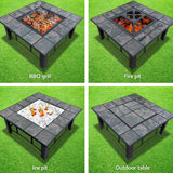 Fire Feature for BBQ Grill or as Table or as storage and for Heat Nice Pits for Coal and Wood Firepit Outdoor Garden