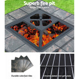 Fire Feature for BBQ Grill or as Table or as storage and for Heat Nice Pits for Coal and Wood Firepit Outdoor Garden