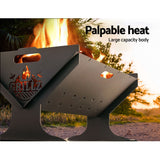 BBQ Outdoor Fire Pit Camping Portable BBQ Folding Packed Steel