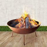 Fire PitHeater Charcoal Rustic Burner Steel  Outdoor Fireplace 70CM