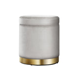 Ottoman Foot Stool Rest Feet Feet Stool Pouffe Padded Seat Pouf Seat Grey
