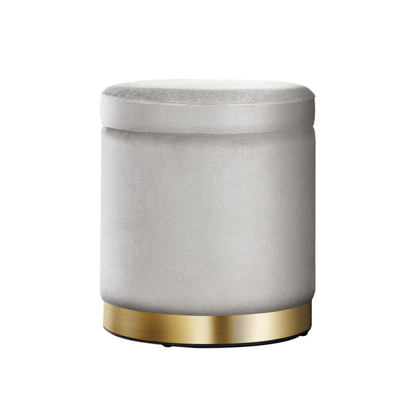 Ottoman Foot Stool Rest Feet Feet Stool Pouffe Padded Seat Pouf Seat Grey