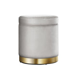 Ottoman Foot Stool Rest Feet Feet Stool Pouffe Padded Seat Pouf Seat Grey