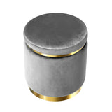 Ottoman Foot Stool Rest Feet Feet Stool Pouffe Padded Seat Pouf Grey/Charcoal