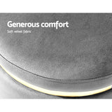 Ottoman Foot Stool Rest Feet Feet Stool Pouffe Padded Seat Pouf Grey/Charcoal