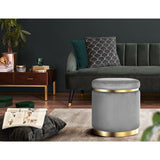 Ottoman Foot Stool Rest Feet Feet Stool Pouffe Padded Seat Pouf Grey/Charcoal
